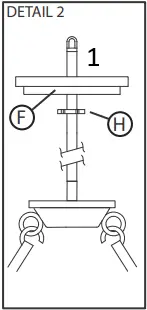 HINKLEY 38255 30 Inch Black Oxide Chandelier Ceiling Light D2