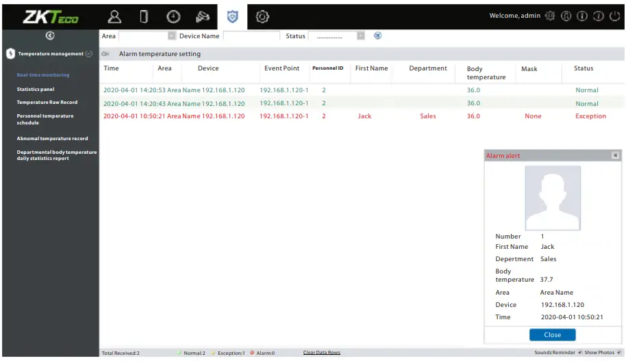 ZKTeco ProFace X [TD] -1