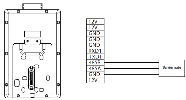 ZKTeco ProFace X [TD] - Barrier Connection
