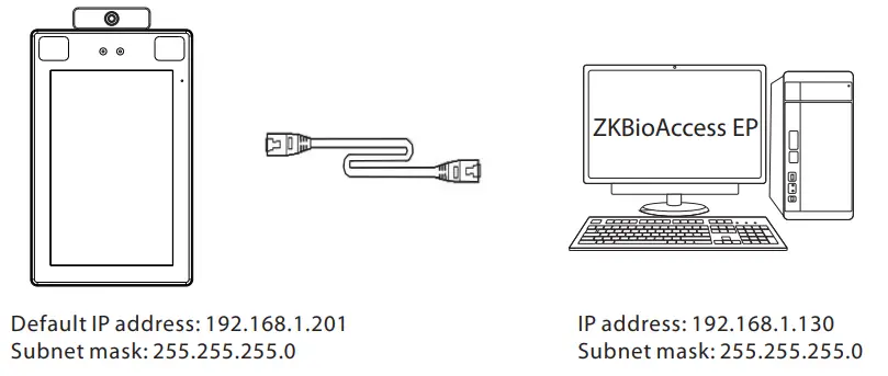 ZKTeco ProFace X [TD] - Ethernet Connection