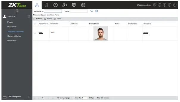 ZKTeco ProFace X [TD] - The users will display