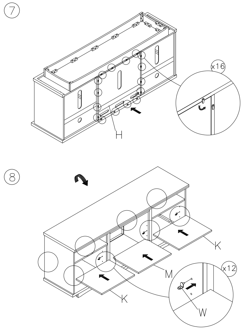 ASHLEY W955 68 Brazburn 66 Inch TV Stand - fig 4