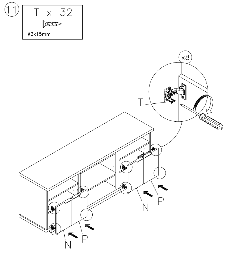 ASHLEY W955 68 Brazburn 66 Inch TV Stand - fig 6