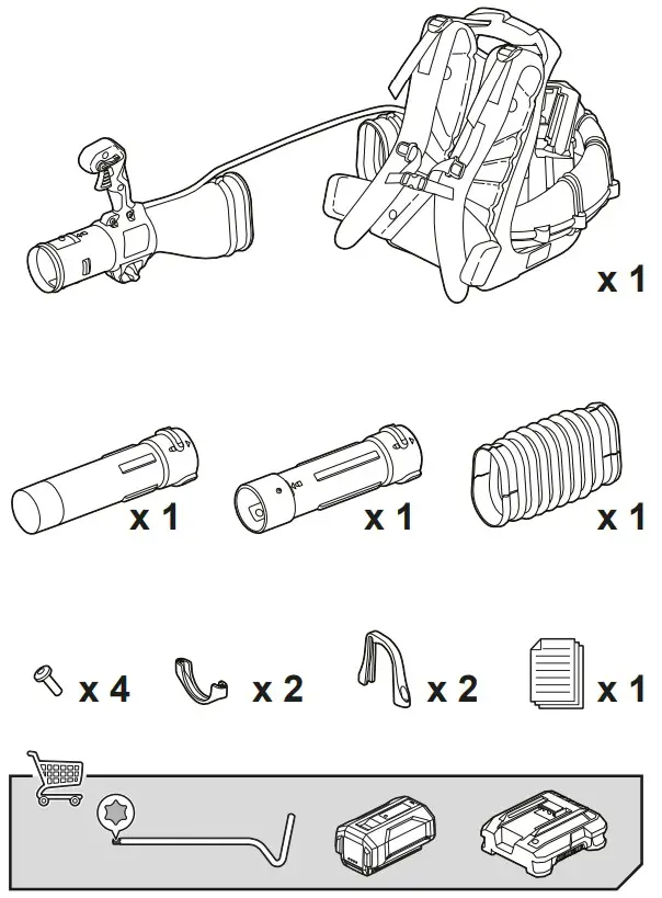 RYOBI RY36BPXA 0 Battery Blower - Figure 1