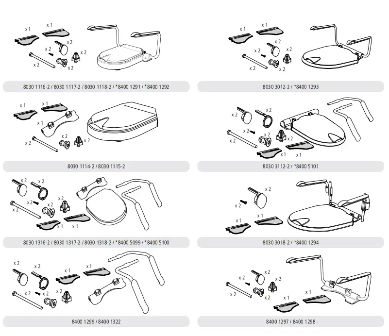etac Supporter Toilet Armrests