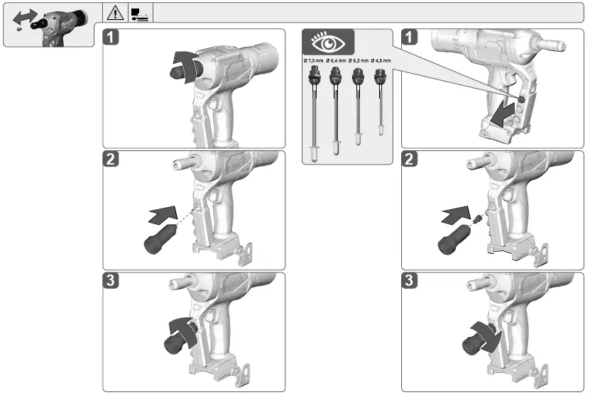 Milwaukee-M18ONEFPRT-18V-2-x -0Ah Li-Ion-RedLithium-Brushless-Cordless-Rivet-Gun-4