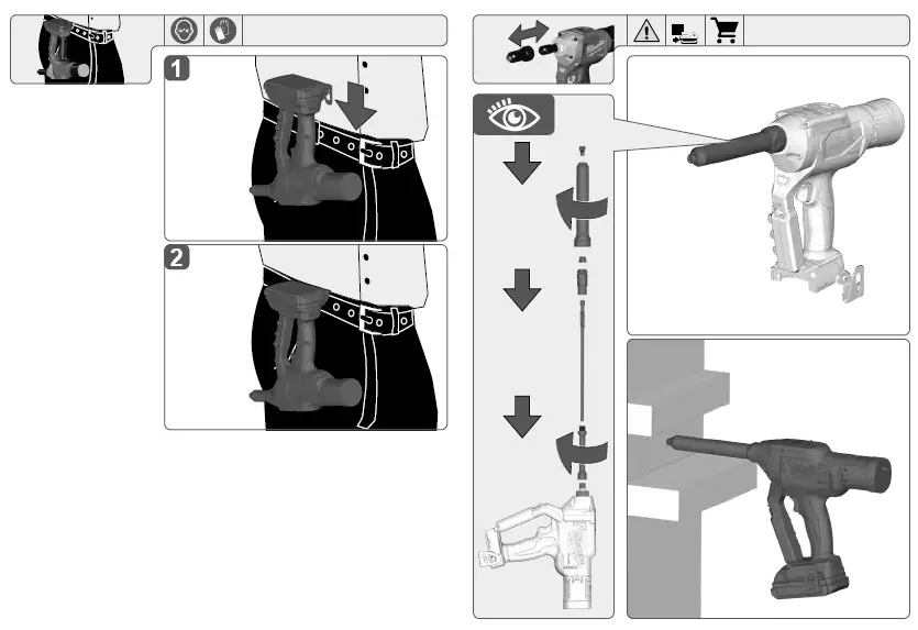 Milwaukee-M18ONEFPRT-18V-2-x -0Ah Li-Ion-RedLithium-Brushless-Cordless-Rivet-Gun-8