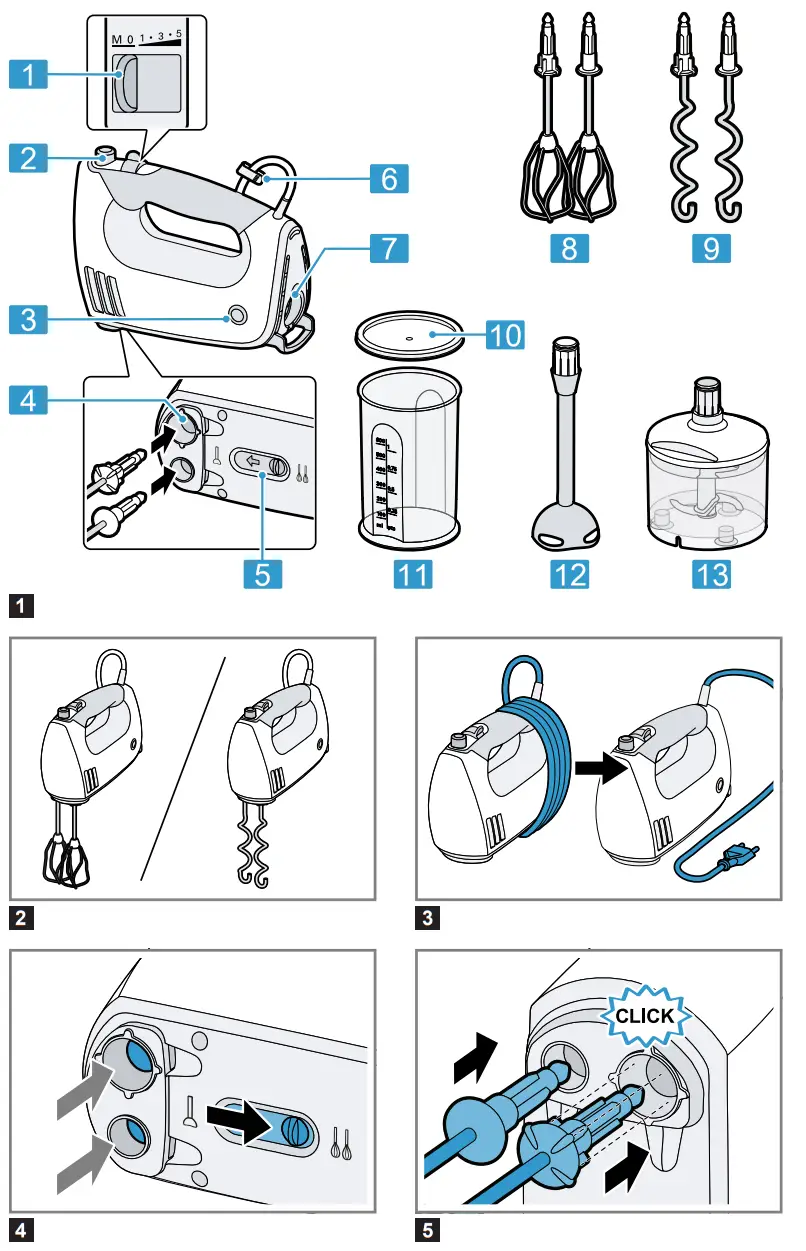 BOSCH MFQ364 ErgoMixx Hand Mixer-