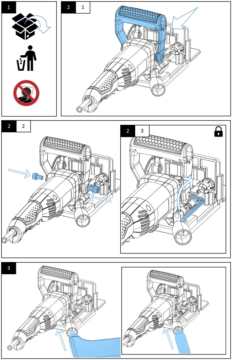 Westfalia 972915 Biscuit Jointer WFF760 - Figure 1