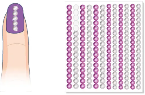 make It real 2306 Glitter Girls Nail Party - Pill a body jewel