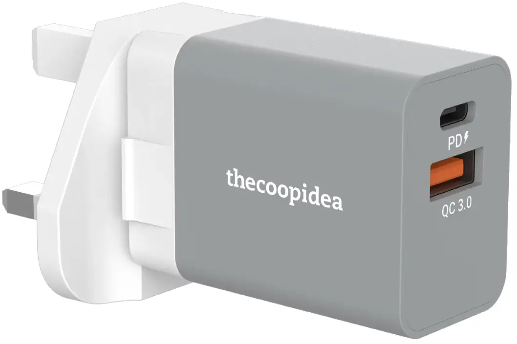 thecoopidea CP-ADP07 GaN Block 33W 2 Ports PD Plus DC Fast Charge Adapter