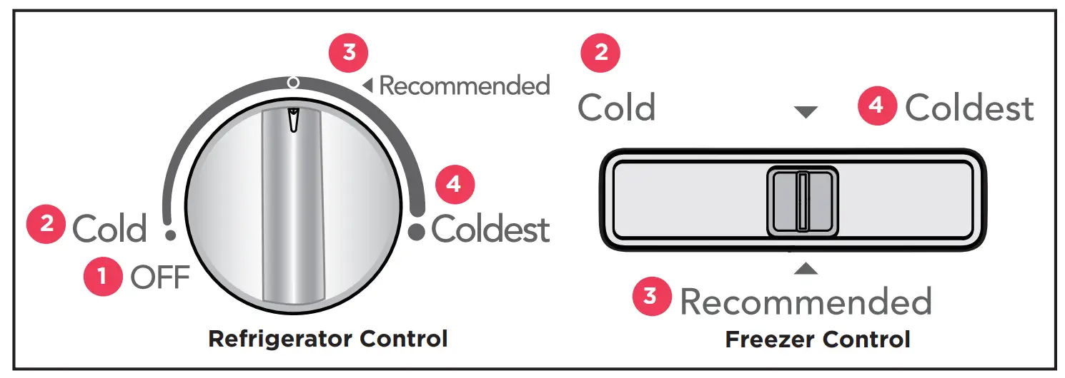Your refrigerator controls