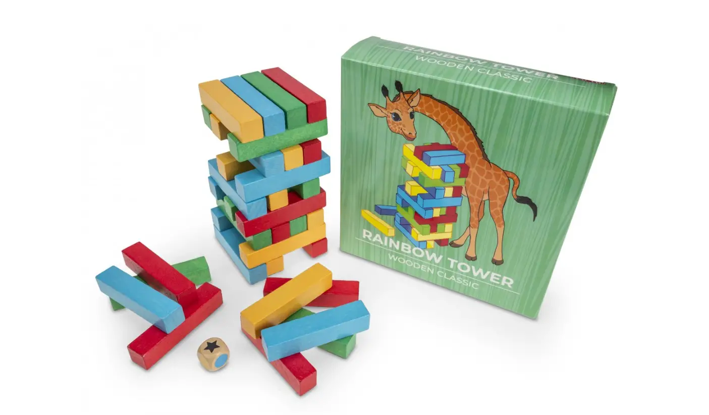 Tactic 59007t Wooden Classic Rainbow Tower Instructions