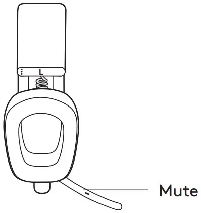 logitech Zone Vibe Wireless Headset - MUTE 1