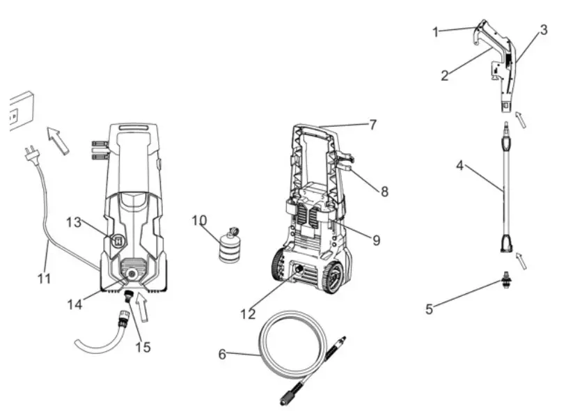 FIAT PROFESSIONAL F1-1600W High Pressure Washer 1