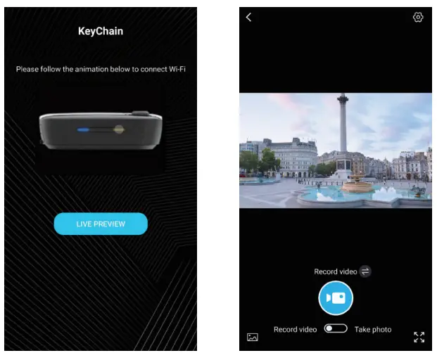 AKASO 4K30FPS Keychain Camera - CONNECTING2