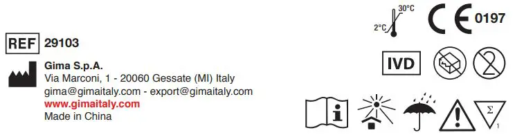 GIMA Ultra HCG Pregnancy Rapid Test Midstream URINE User Manual - Certified icon