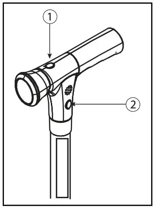 VERMEIREN Electra Walking Stick - Operating LED light and