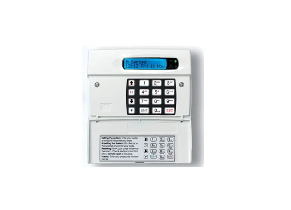 Networker Ts700 Intruder Alarm Control Panel Instructions