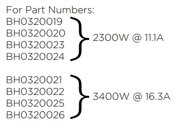 BROMIC HEATING Series II BCBH0320003 Platinum Smart-Heat Electric Heater FIG14