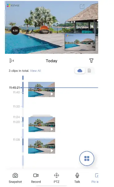 EZVIZ 894886 Dual-Lens Outdoor Pan and Tilt WiFi Camera - Live View