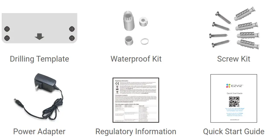 EZVIZ 894886 Dual Lens Outdoor Pan and Tilt WiFi Camera - Package Contents 2