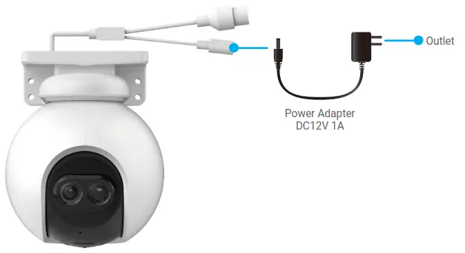 EZVIZ 894886 Dual-Lens Outdoor Pan and Tilt WiFi Camera - Wireless Connection 1