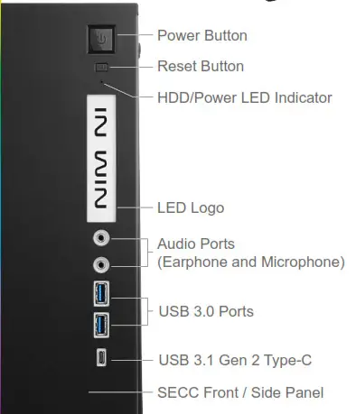 InWin 301C Tempered Glass Mini Tower Desktop Chassis - Case Structure 2
