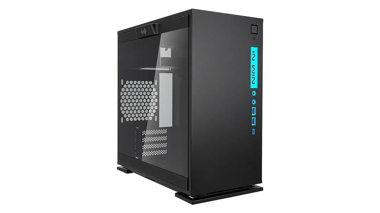 InWin 301C Tempered Glass Mini Tower Desktop Chassis - Cover