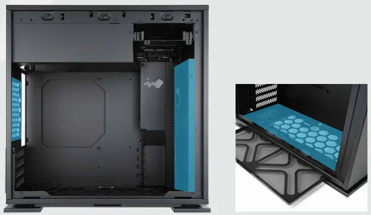 InWin 301C Tempered Glass Mini Tower Desktop Chassis - Radiator Installation