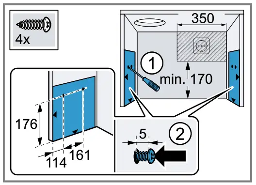 BLAUPUNKT 5DA36453 Flat Hood - bradawl to make