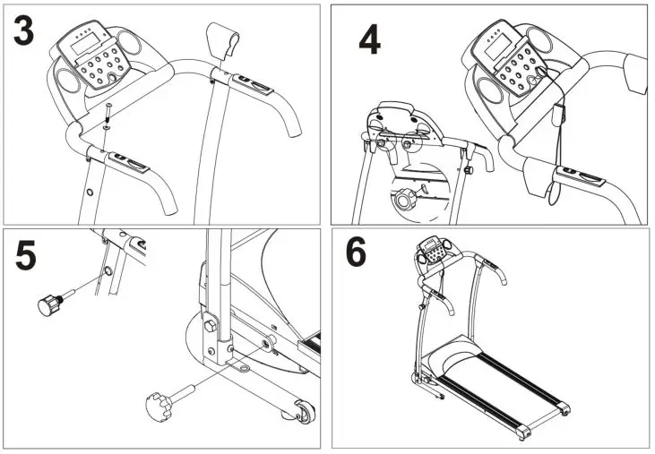 COSTWAY Motorized Treadmill - Assemble Instruction 2