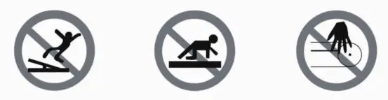 COSTWAY Motorized Treadmill - Caution Images