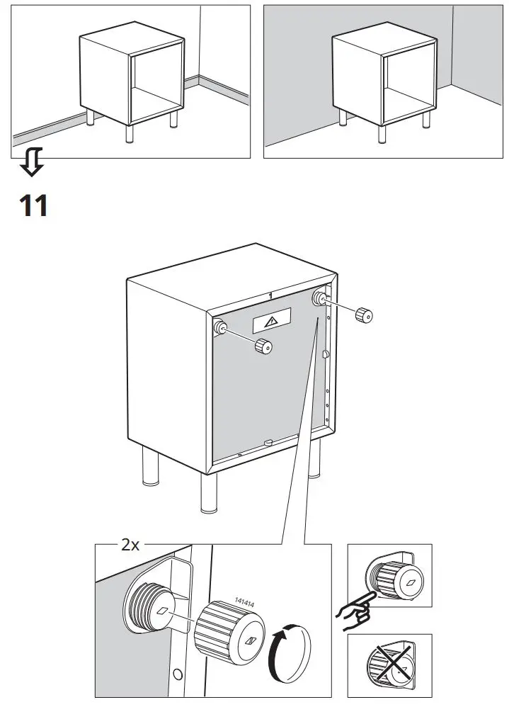 IKEA 604.741.28 EKET Cabinet Instruction Manual - Installation 11