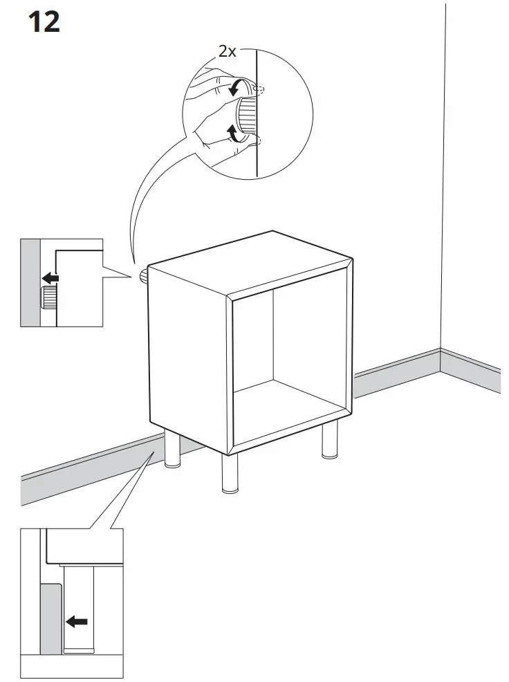IKEA 604.741.28 EKET Cabinet Instruction Manual - Installation 12