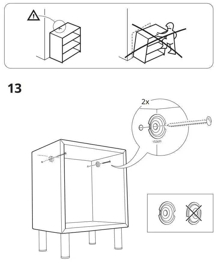 IKEA 604.741.28 EKET Cabinet Instruction Manual - Installation 13