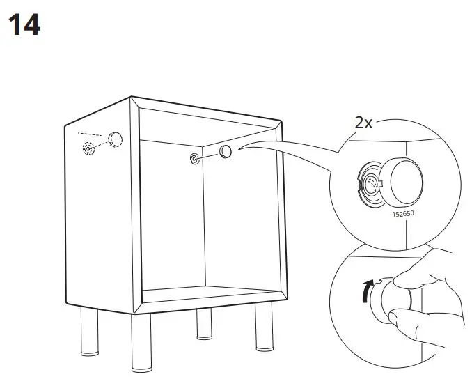 IKEA 604.741.28 EKET Cabinet Instruction Manual - Installation 14