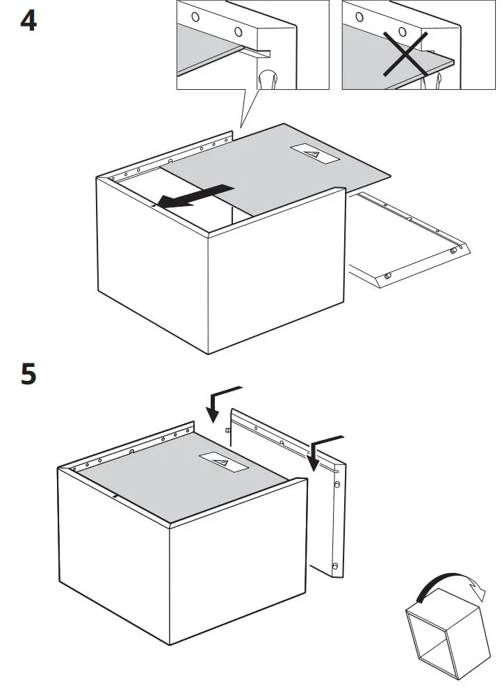 IKEA 604.741.28 EKET Cabinet Instruction Manual - Installation 4,5