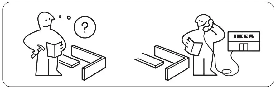 IKEA 604.741.28 EKET Cabinet Instruction Manual - Need Help Contract Customer Care