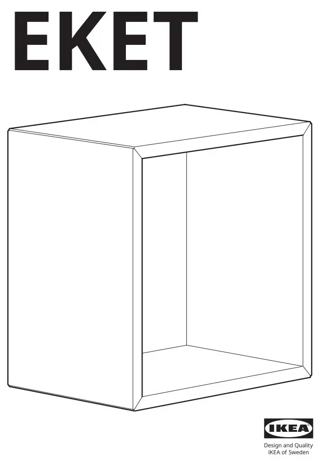 IKEA 604.741.28 EKET Cabinet Instruction Manual