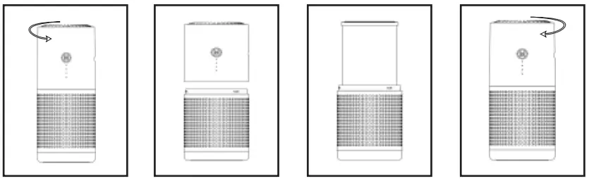 Voltmi 238197 Aura Portable Air Purifier - Filter