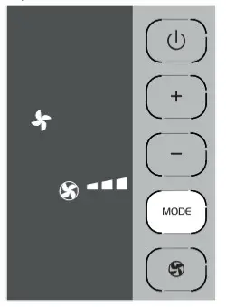 DeLonghi EX Series EX120 Portable Air Conditioner- FAN MODE