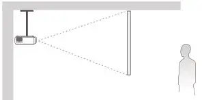 VANKYO Performance V610 Projector - Projector Installation Options-Rear Ceiling