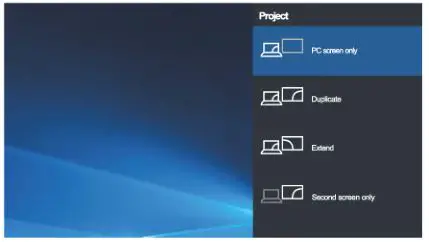 VANKYO Performance V610 Projector - display-switch toolbarwith various display options