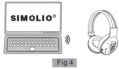 SIMOLIO JH 711 Bluetooth Stereo Headphone - Connecting 2