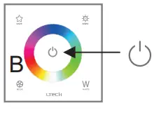 Match code between touch panels