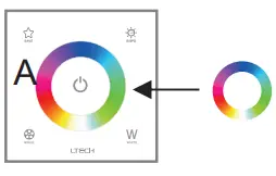 Match code between touch panels
