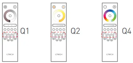 Match with Q series remote