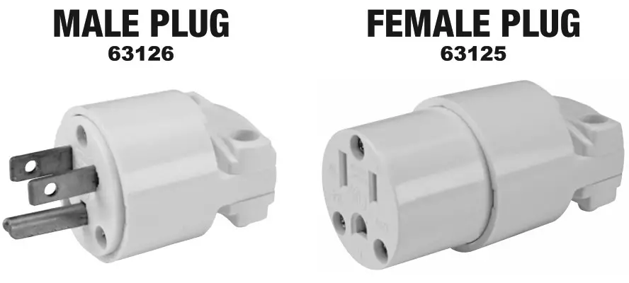 VANGUARD 63126 125 Volt 15 AMP Connector