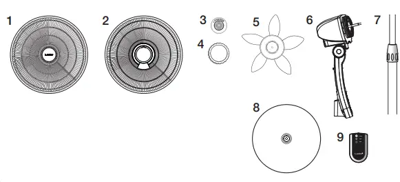 Lasko S20625 20 Inch Adjustable Pedestal Fan with Remote Control 3